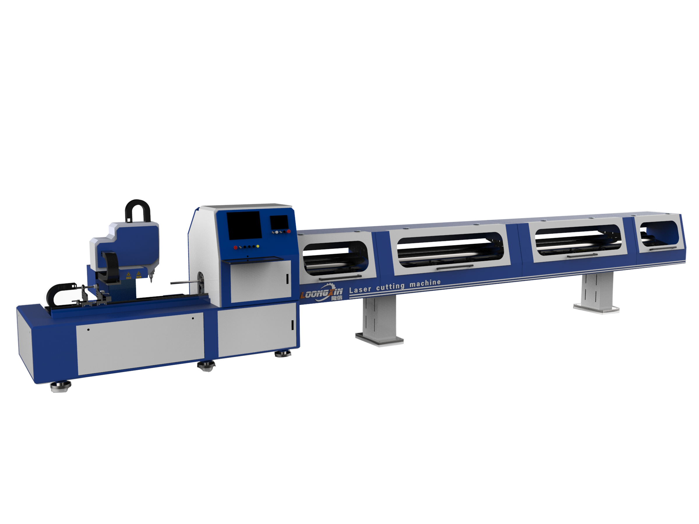 Steel Tube Pipe Fiber Laser Cutting Machine Fiber Laser Tube Cutting