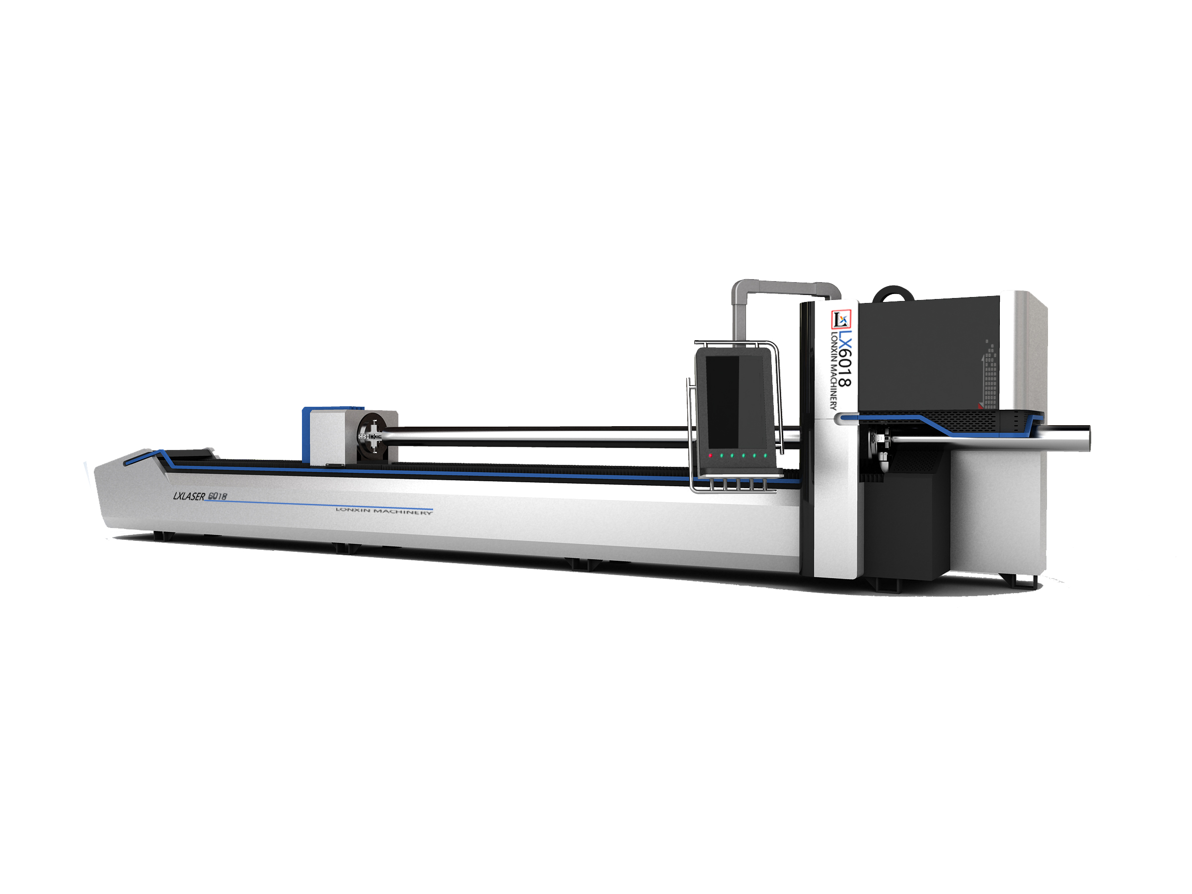 4axis automatic square tube laser cutting machine fiber laser