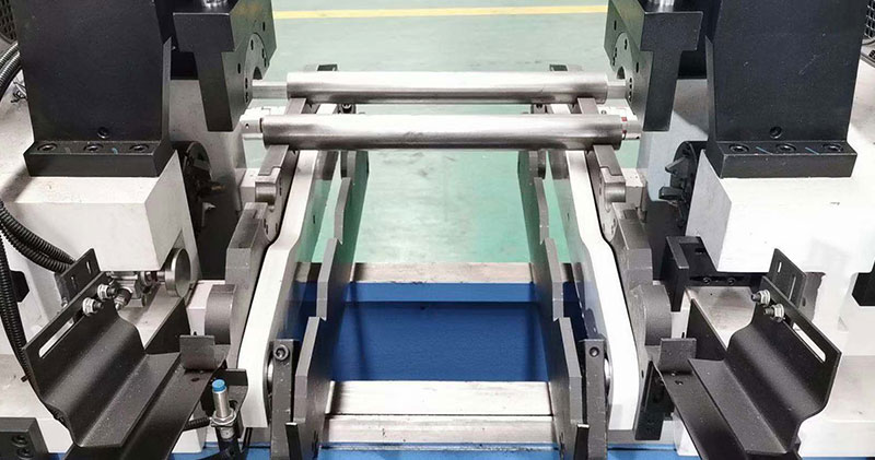 CNC Double end pipe rod chamfering machine