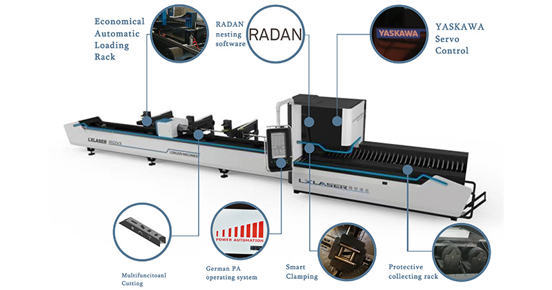 Máy cắt ống Laser tự động tiết kiệm
