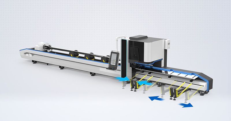 Heavy duty laser tube cutting machine