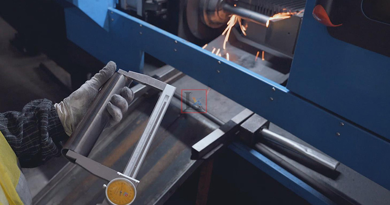 Laser pipe cutting machine in towel radiators manufacturing industry