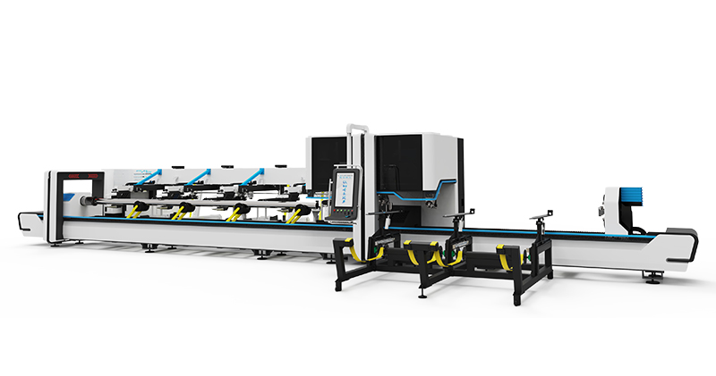 Three-chuck laser tube cutting machine