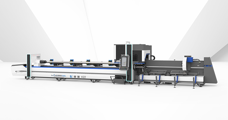 High speed three-chuck laser pipe cutting machine