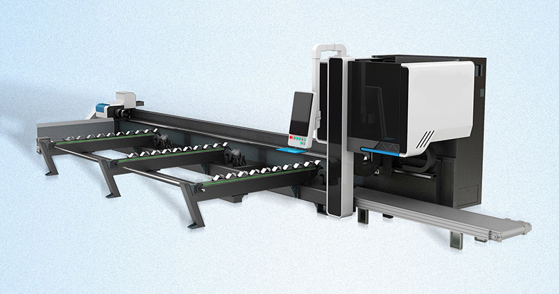 Short tail material tube laser cutting machine