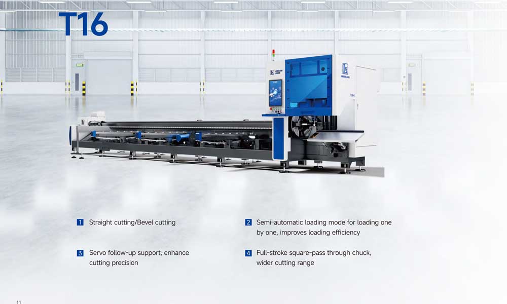 High-Efficiency Fiber Laser Bevel Cutting Machine T16 | 45° Beveling | [LX Laser]