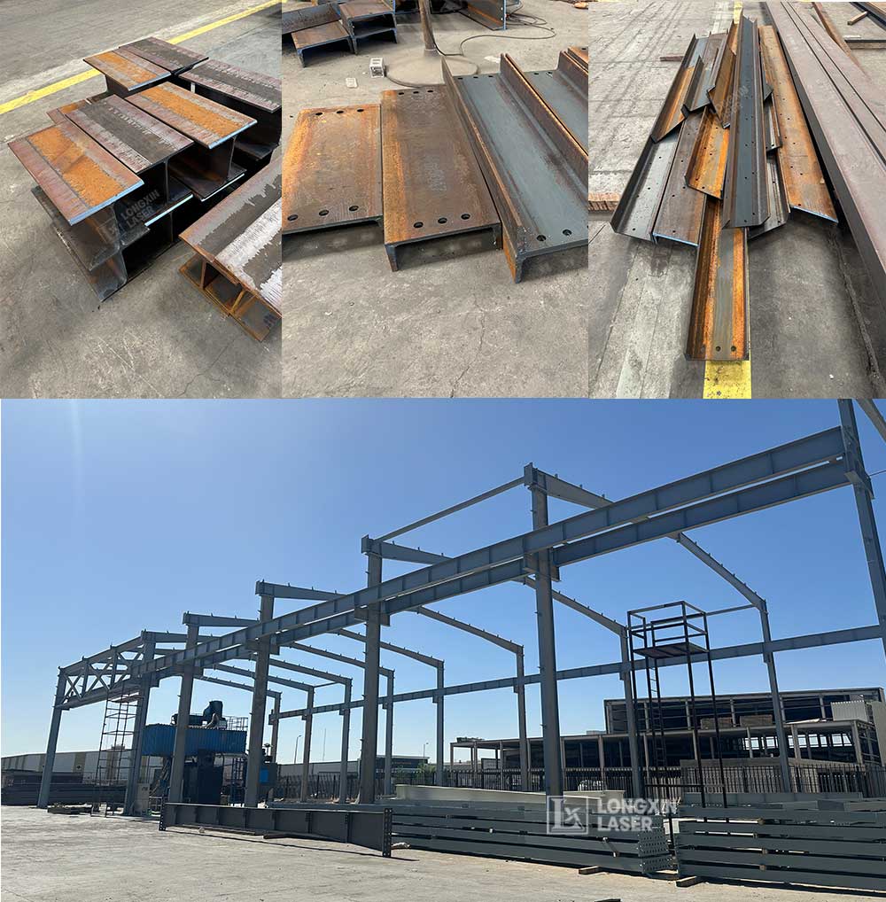 12m Heavy-Duty H-Beam Laser Cutting: A Success Story from a Saudi Arabian Steel Structure Factory