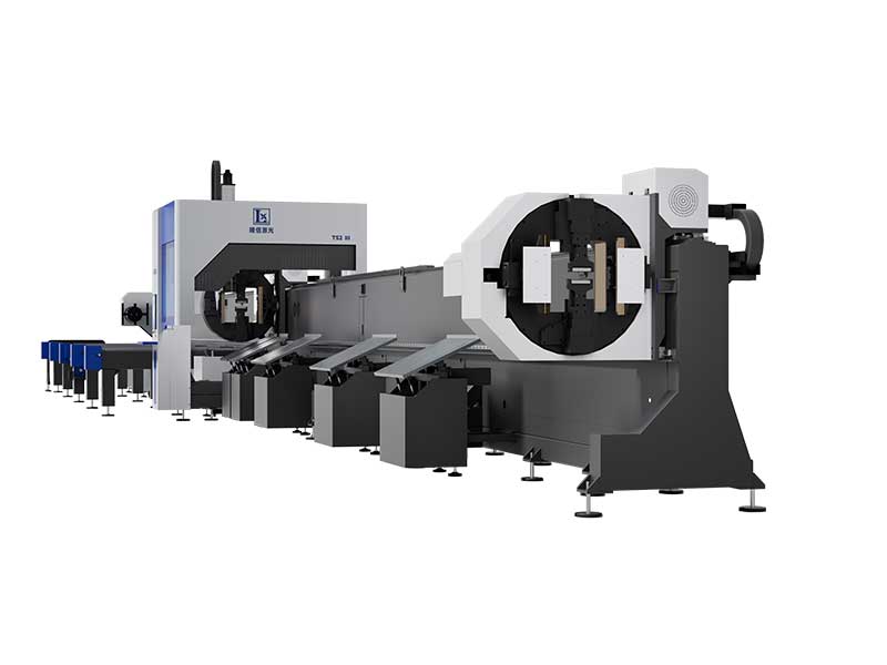 4-Chuck Laser Cutting Machine for Heavy Pipe Side Cutting | LX Cutting Machine