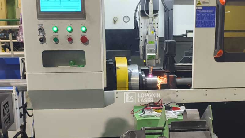  LX-FL120 round pipe laser cutting machine installed in a Japanese factory