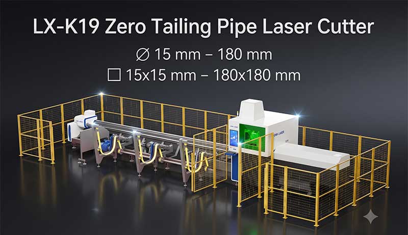 LX-K19 Zero Tailing Pipe Laser Cutter LX-K19 Zero Tailing Pipe Laser Cutter