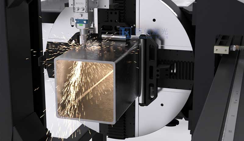 LX-T35 Heavy Duty Laser Tube Cutting Machine with ±45° Bevel Cutting