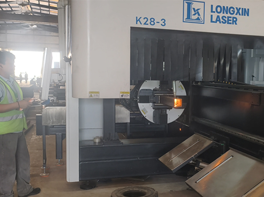 Dubai-based high-end fence manufacturer adopts LX-K28-3 Heavy tube laser cutting machine to enhance production efficiency
